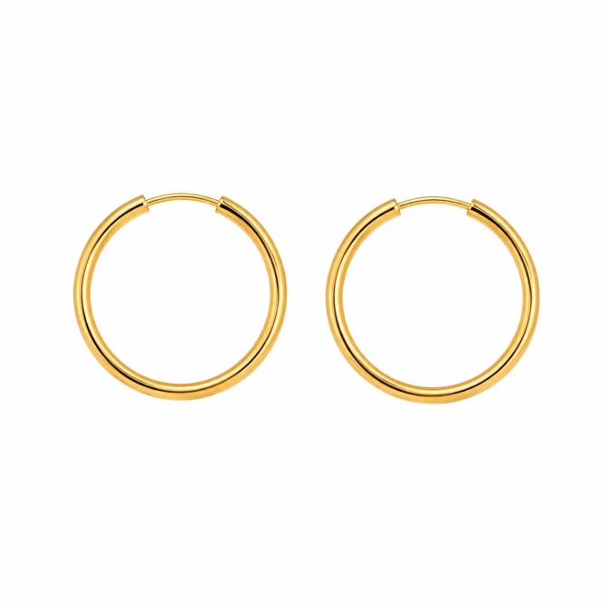 Aros Oro 18 Kilates 20mm