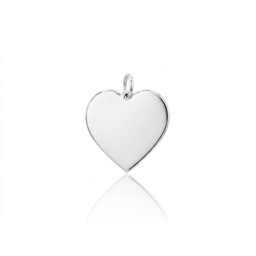 Colgante Corazón Plata de Ley 30mm
