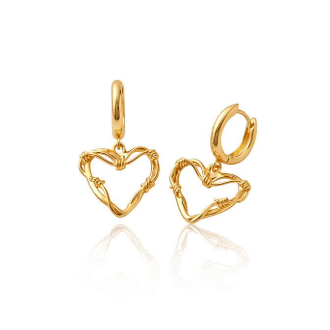 Pendientes Corazón Hilo...
