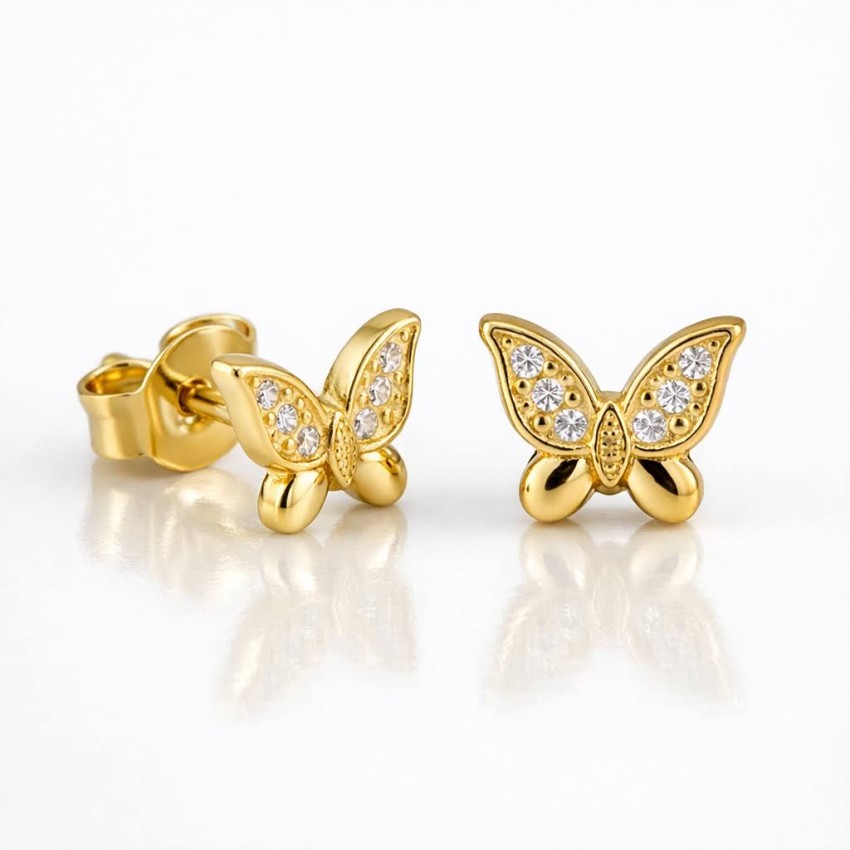 Pendientes Oro 18 Kilates Mariposa...