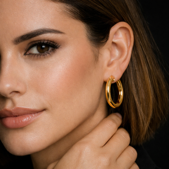 Aros Oro 18 Kilates de Tubo... 2