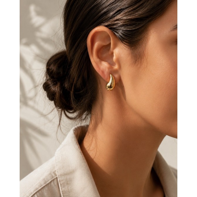 Pendientes Gota Acero... 2