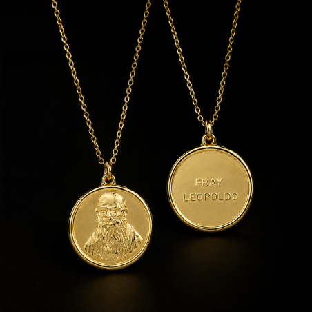 Gargantilla de Plata de Ley Fray Leopoldo