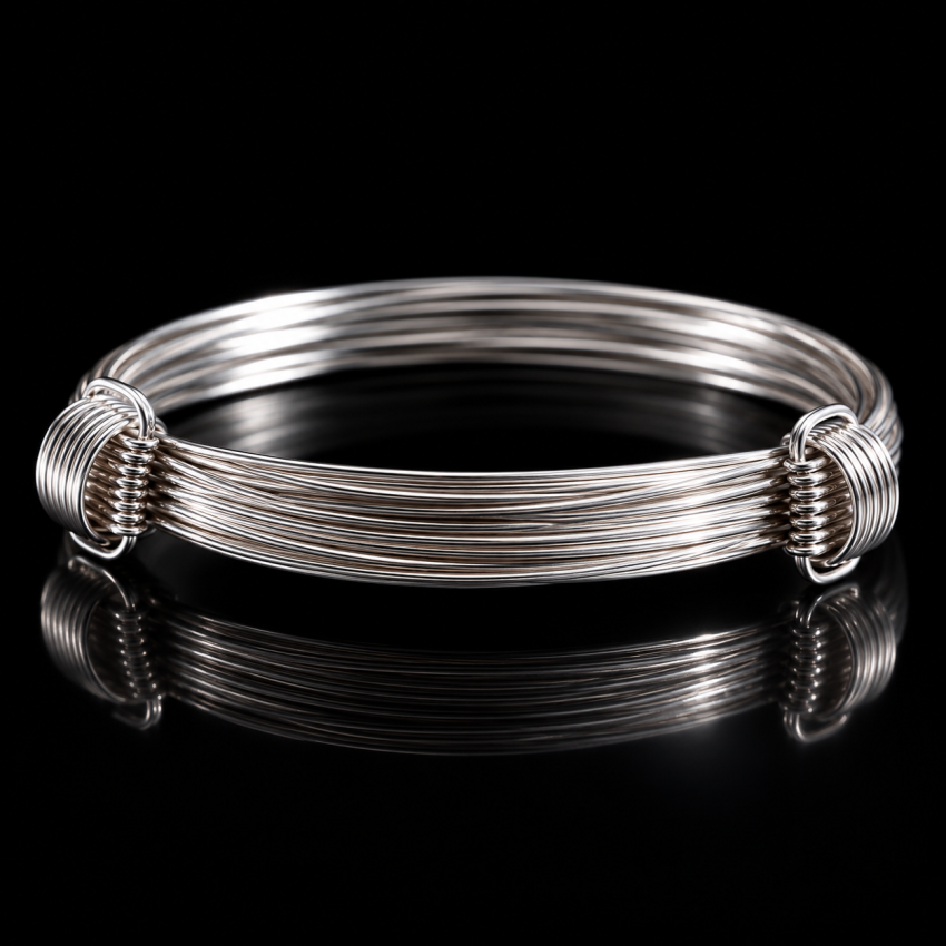 Pulsera de Plata de Ley 925 de Hilos...
