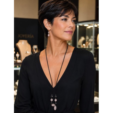 Collar Onix Plata de Ley 925 Largo 120cm