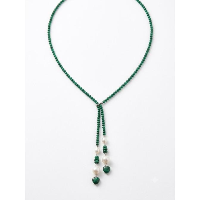 Collar Malaquita Plata de... 2