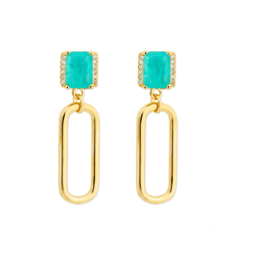Pendientes Colgantes Piedra Natural...