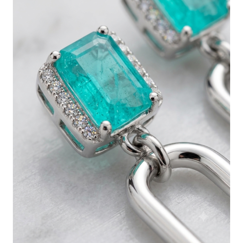 Pendientes Colgantes Piedra Natural...