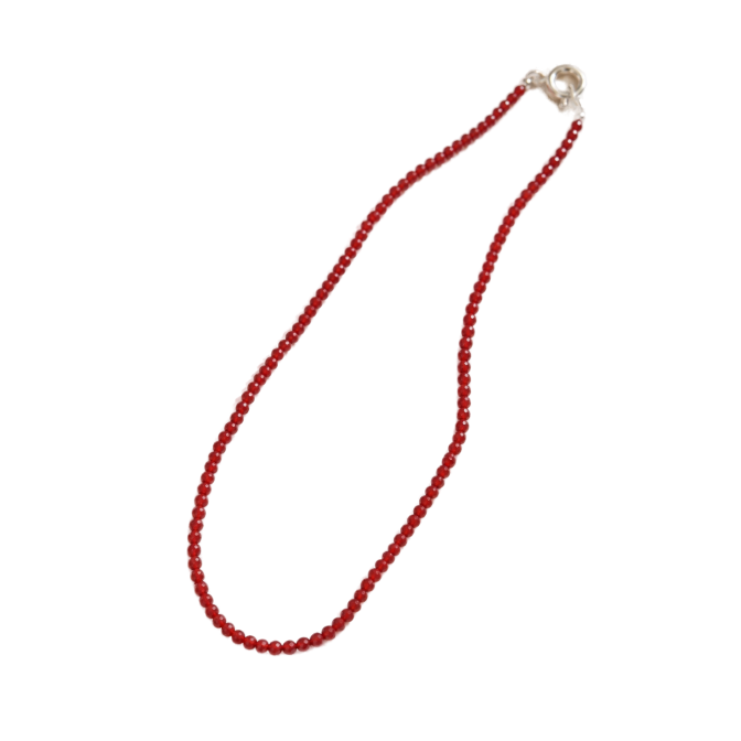 Collar Coral Bambú y plata...