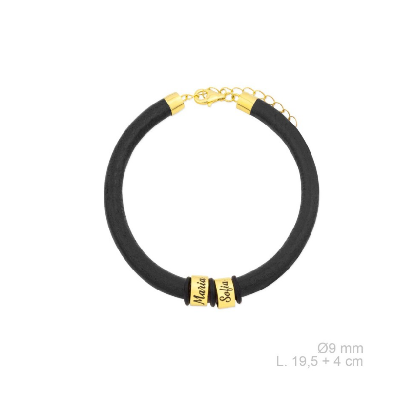 Pulsera Personalizada de Cuero y...
