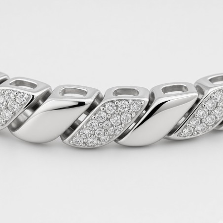 Pulsera de Plata de Ley con Circonitas