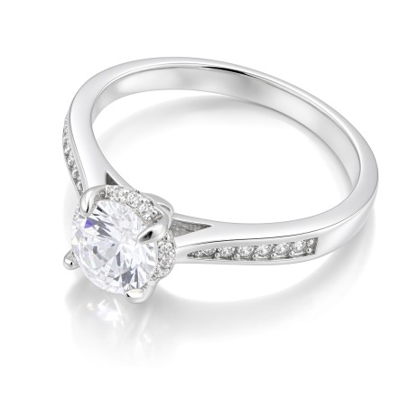 Anillo de Plata de Ley 925 con Circonitas