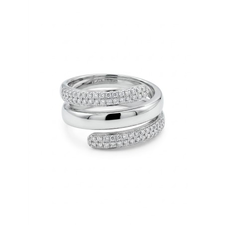 Anillo de Plata de Ley y Circonitas