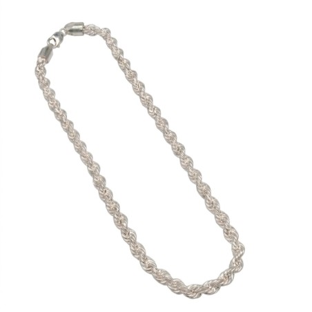 Cordón Salomónico de Plata de Ley 925 - 60cm 9,5mm