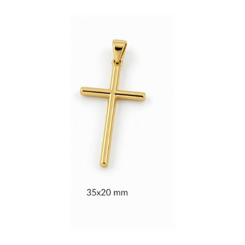 Colgante Cruz Plata de Ley 925 35x20mm