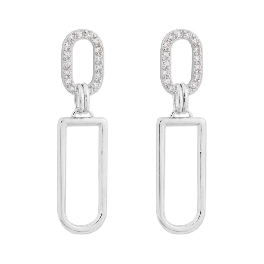 Pendientes Largos Eslabón Oval con...