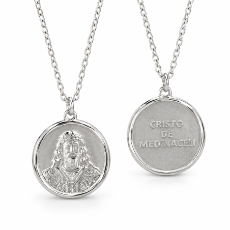Gargantilla Medalla Cristo de Medinaceli Plata de Ley 925