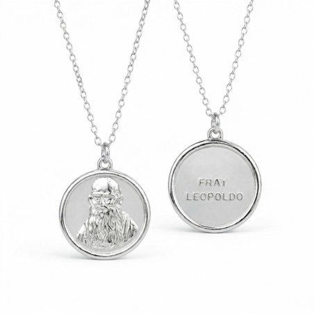 Gargantilla de Plata de Ley Fray Leopoldo