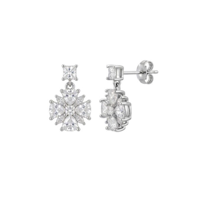 Pendientes Flor de Plata de...