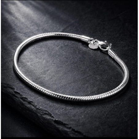 Pulsera Serpiente Elegante en Plata 925