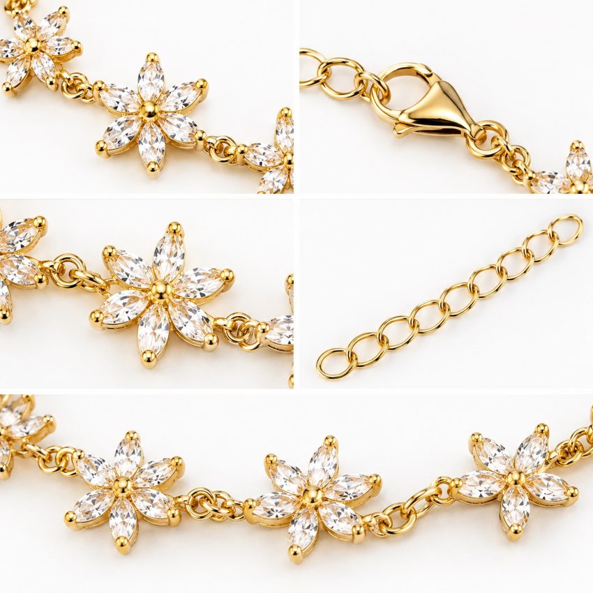Pulsera de Plata de Ley con...