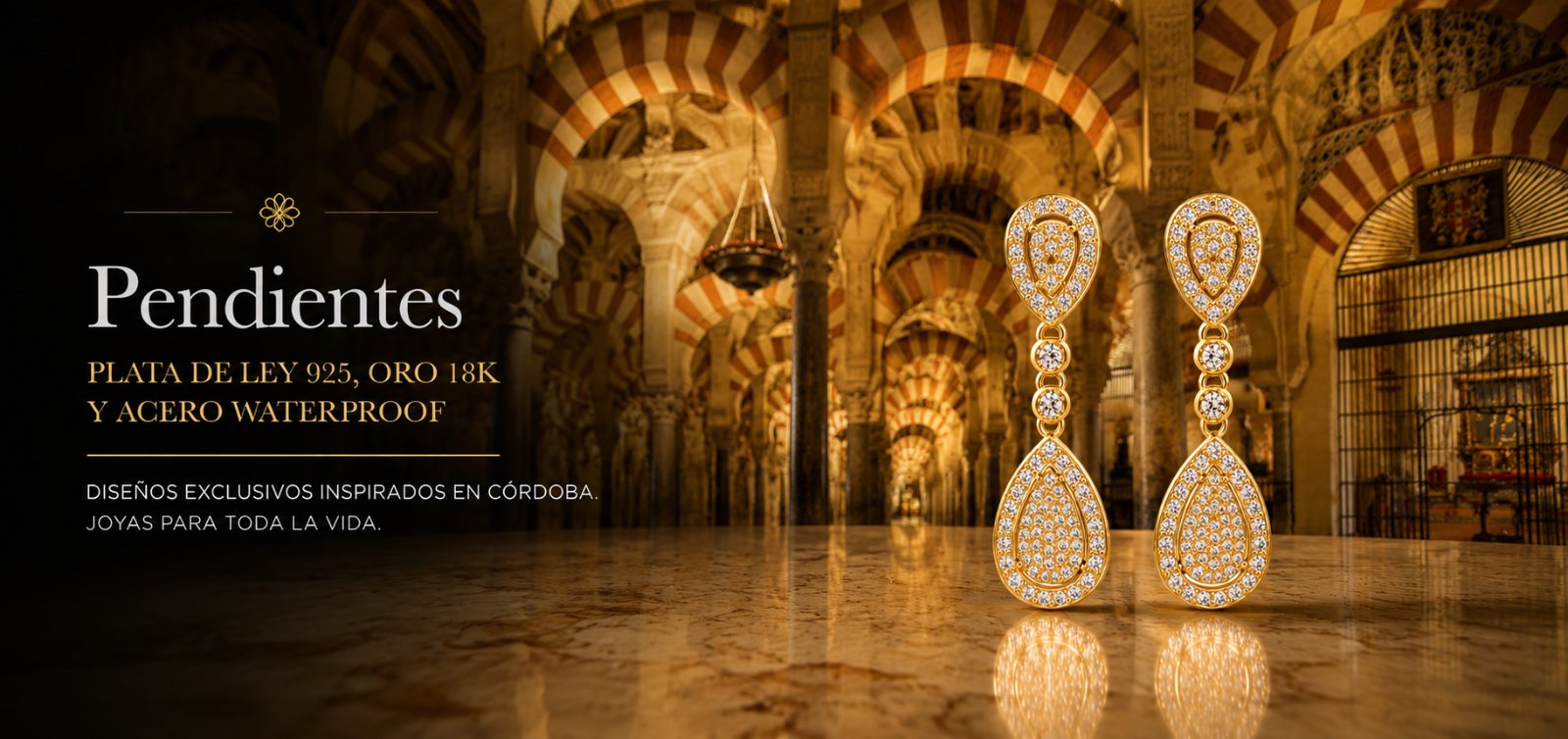 Pendientes de plata de ley 925, oro 18k y acero waterproof &mdash; Babu Joyas C&oacute;rdoba